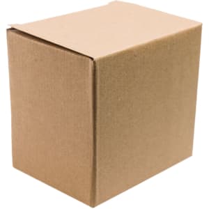 A plain brown cardboard box.