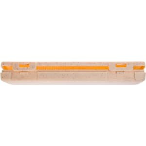 A Ramen Cutlery Set in beige with orange accents, featuring utensils neatly stored in a compact case.