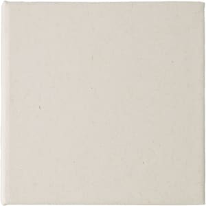 A cream-coloured note block with a plain, textured surface. It features a logo on one side.