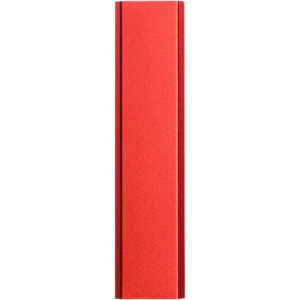 A red power bank with a capacity of 2,000 mAh, designed for charging phones and other electronic devices.