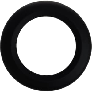 A Wrist Disc Silicone Flyer in a solid black color, featuring a circular, smooth design ideal for outdoor play.