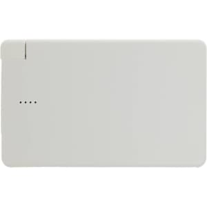 A power bank with a sleek, minimalist design, featuring a capacity of 10,000mAh and indicator lights.