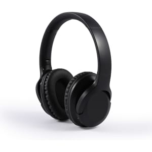 Black Equinox ANC headphones with cushioned ear cups, featuring a sleek, minimal design.