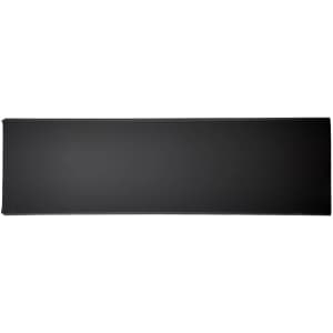 A black rectangular mat with smooth surface and edges. It has a simple design, with no visible branding.