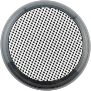 A round Dazzle RGB Speaker in black with a perforated front grille for sound output.