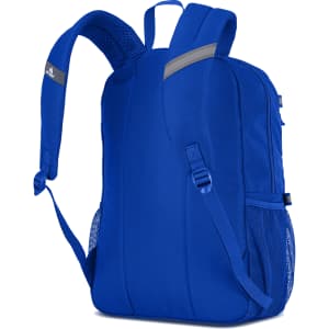 A blue High Sierra Everclass Backpack with adjustable straps and mesh side pockets. It features a logo on the front.