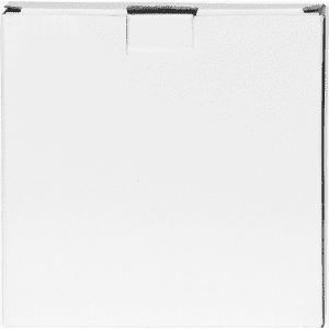 A plain white box with a flap closure, featuring a clean exterior and no visible branding or text.