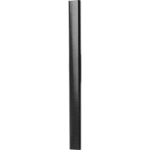 A black carpenter's pencil with a sleek, elongated shape. The pencil has a smooth surface and is unsharpened.