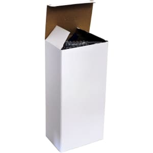 A drink bottle with a silicone cover, 600ml capacity, packaged in a plain white box.