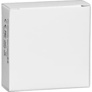 A white box containing a magnetic wireless charger, featuring a logo on the side.