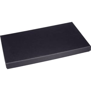 A black rectangular box, likely packaging for a product. It appears sleek and simple in design.