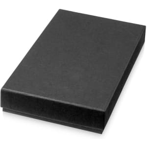 A black, rectangular gift box with a with a smooth finish, suitable for containing pen sets or similar items.