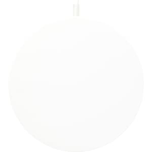 A white, circular wireless charging pad featuring a faint logo. The design is ultra-thin and smooth in texture.