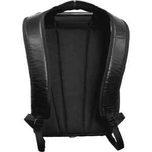 A black Arctic Zone Titan Backpack Crib Cooler with padded back and straps. It has a simple, sleek design.