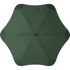 A green BLUNT Classic Umbrella with an eight-panel design and a central hub. The umbrella features a logo.