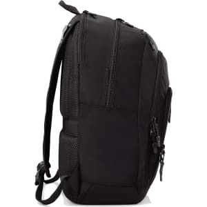 A black High Sierra Extension Backpack 39L with multiple zippers and adjustable straps. Features a logo.