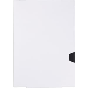 A white diary with a black spine, featuring a logo on the front. It has 365 pages for daily entries.