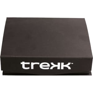 A black box featuring the "trekk" logo, likely for packaging the Trekk 300 Lumens Torch.