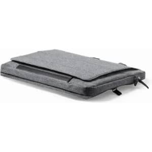 A grey promotional product named "Murray" with zippers and a textured surface, featuring a logo.