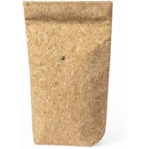 A natural brown kraft paper packaging bag with a fold-over top. Suitable for various product contents.