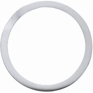A circular silver ring with a smooth finish, featuring a simple design. It has no additional elements or colour.