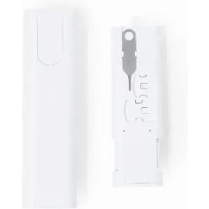 A white promotional product named "Tich" featuring a sleek design and a branding logo.