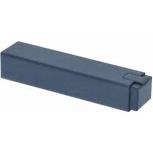 A dark blue packaging box with a simple, rectangular shape and a secure closure mechanism.