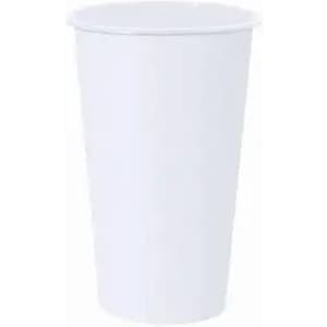 A drink bottle in a simple white design, featuring a clean, smooth surface and a rounded shape.