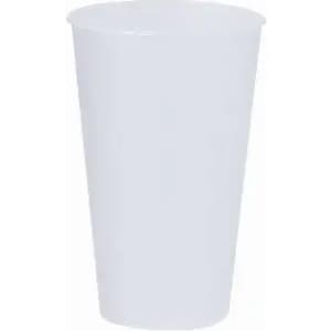 A drink bottle in a plain white colour, featuring a simple design and a logo.