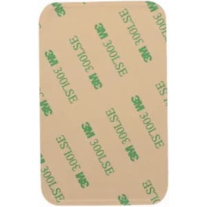 A rectangular adhesive tape with a beige backing, featuring green 3M branding and printed text.