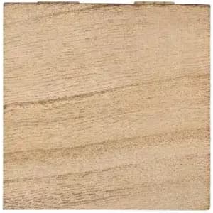 A wooden square piece with a light, natural finish featuring smooth grain patterns.