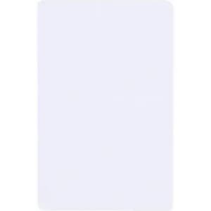 A plain white rectangle with a smooth surface, featuring a minimalist design and no visible branding.