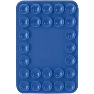A blue silicone mould featuring 20 round cavities arranged in a rectangular shape.