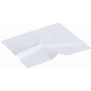 A white cleaning cloth for phones and technology, featuring a simple design with no visible logos.