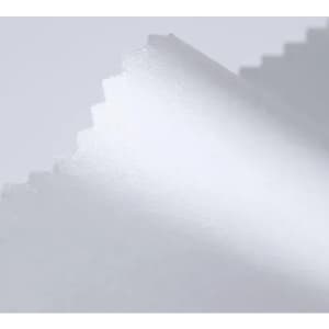 A cleaning cloth in white with a textured edge, designed for electronic device care.