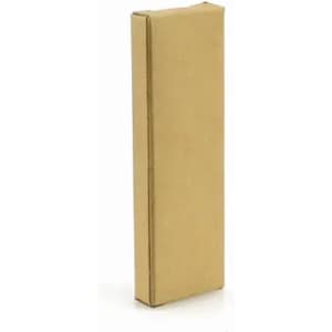 A rectangular cardboard box in a plain brown colour, standing upright without any visible markings or logos.