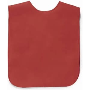 A red promotional product featuring a simple, rounded design and no visible logos.