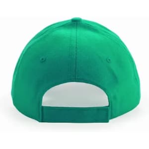 A green cap with a flexible back strap, featuring a solid colour design. It has no visible logos or branding.