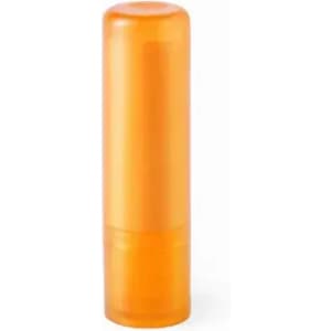 A drink bottle in bright orange with a cylindrical shape and a logo on its surface.