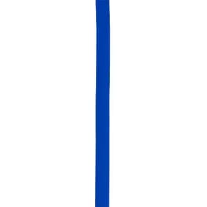 A blue polyester product, featuring a smooth surface and a solid colour, with a small logo visible.