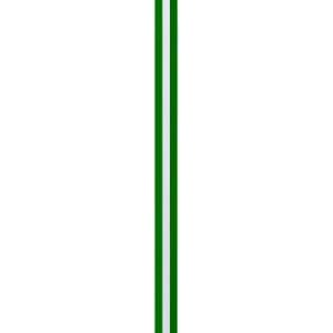A green polyester drink bottle with a sleek design and a logo.