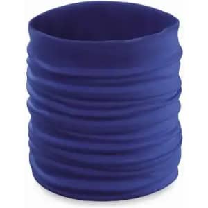 A multipurpose neck gaiter in a vibrant blue colour, featuring a textured fabric design and no visible branding.