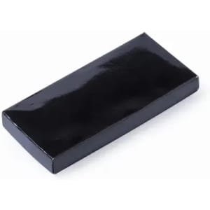 A rectangular black box with a glossy finish, featuring no visible branding or text.