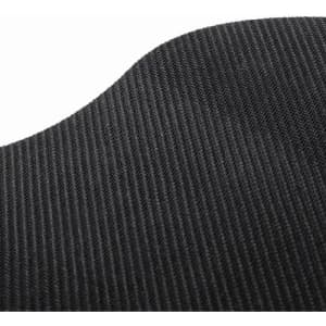 A textured black surface with a subtle ribbed pattern. The material appears durable and flexible.