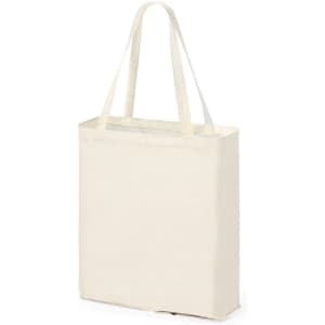 A tote bag in a cream colour with two straps and a spacious design. It features a simple, unbranded surface.