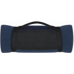 A navy blue handle with black padding and a strap, designed for easy grip.