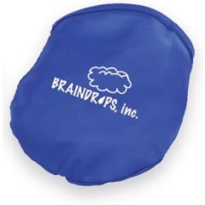 A blue headwear item with a white logo. The design is compact and soft.