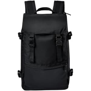 A black Chappaqua backpack with adjustable straps, a front pocket, and a zippered compartment at the bottom.