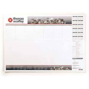 A3 notepad with 25 leaves, featuring a white background and branding at the bottom.