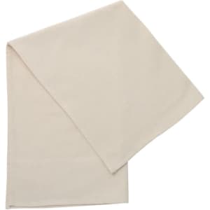 A cotton tea towel in a light beige colour, featuring a simple design with no visible logos.
